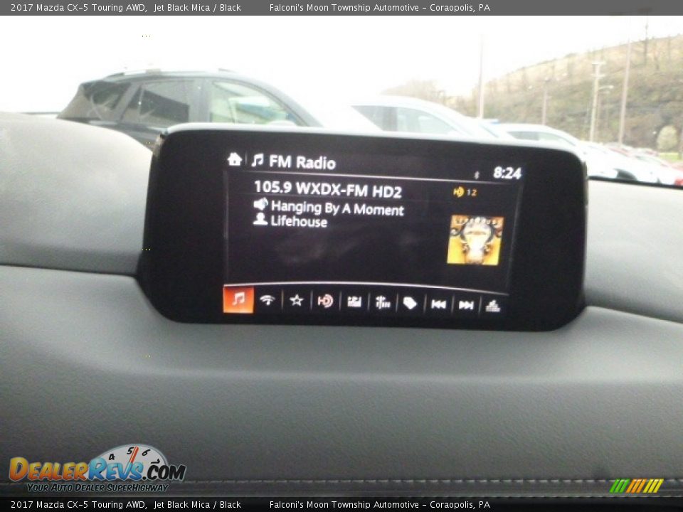 2017 Mazda CX-5 Touring AWD Jet Black Mica / Black Photo #14
