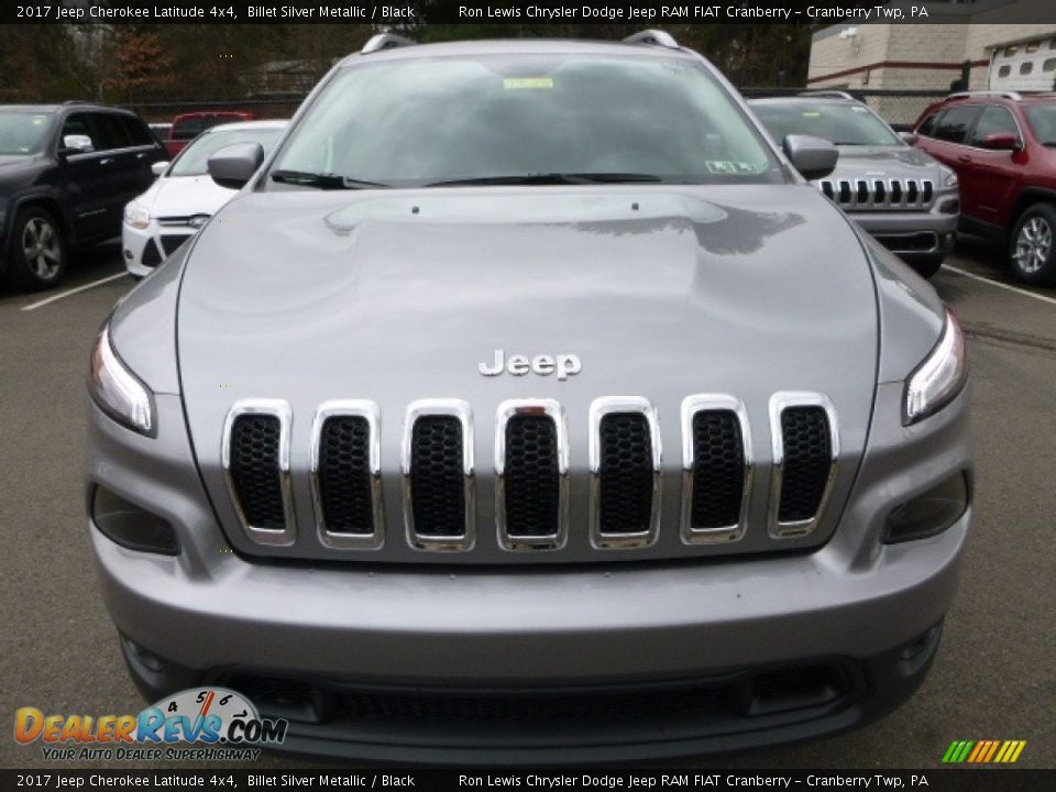 2017 Jeep Cherokee Latitude 4x4 Billet Silver Metallic / Black Photo #13