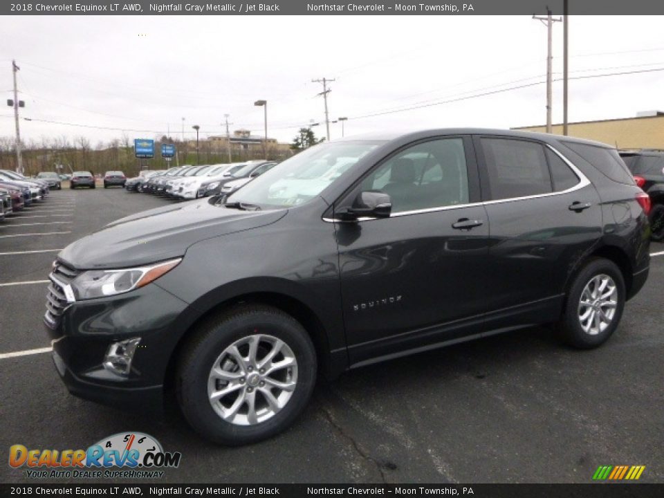 2018 Chevrolet Equinox LT AWD Nightfall Gray Metallic / Jet Black Photo #1