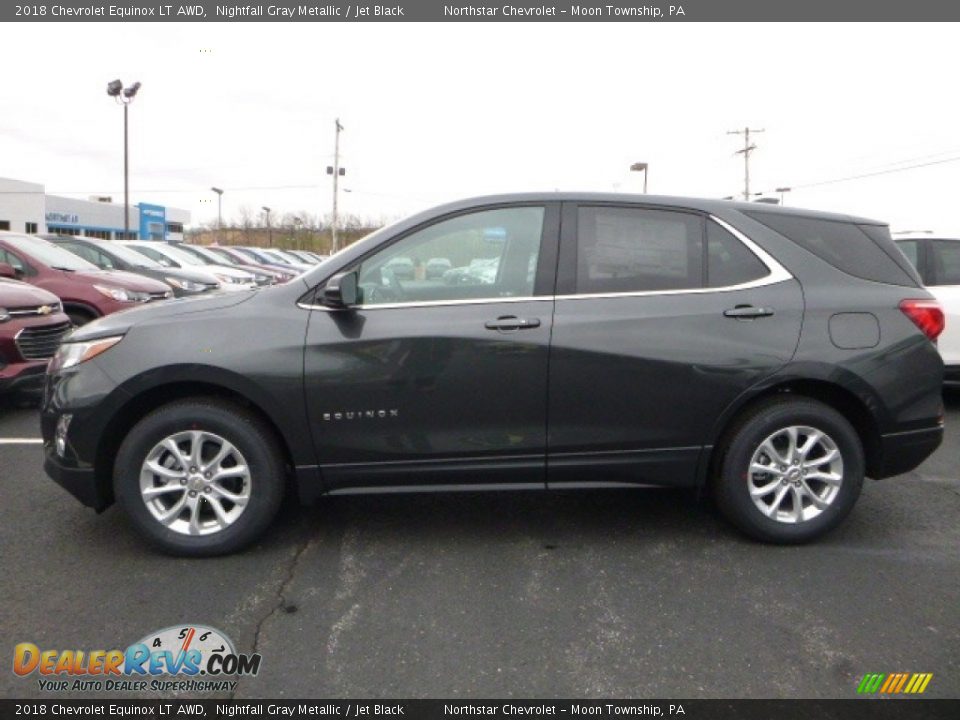 2018 Chevrolet Equinox LT AWD Nightfall Gray Metallic / Jet Black Photo #2