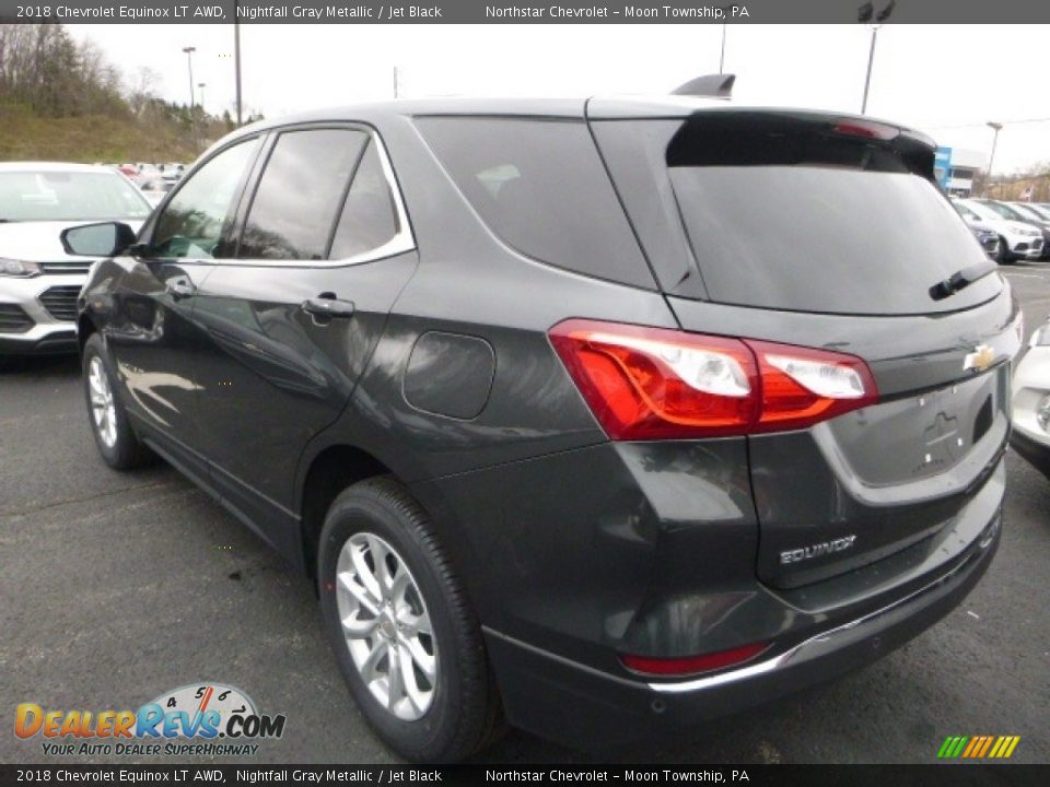 2018 Chevrolet Equinox LT AWD Nightfall Gray Metallic / Jet Black Photo #3