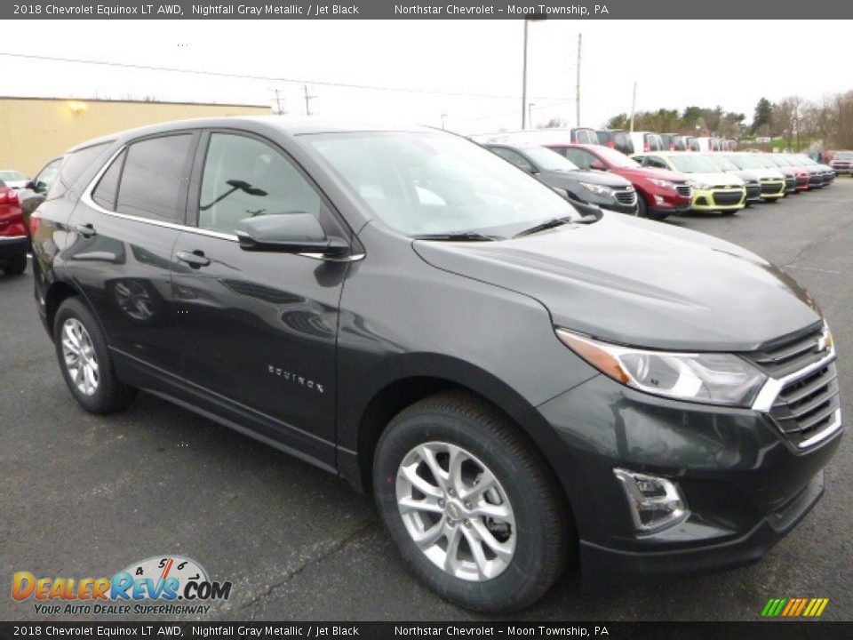 2018 Chevrolet Equinox LT AWD Nightfall Gray Metallic / Jet Black Photo #7