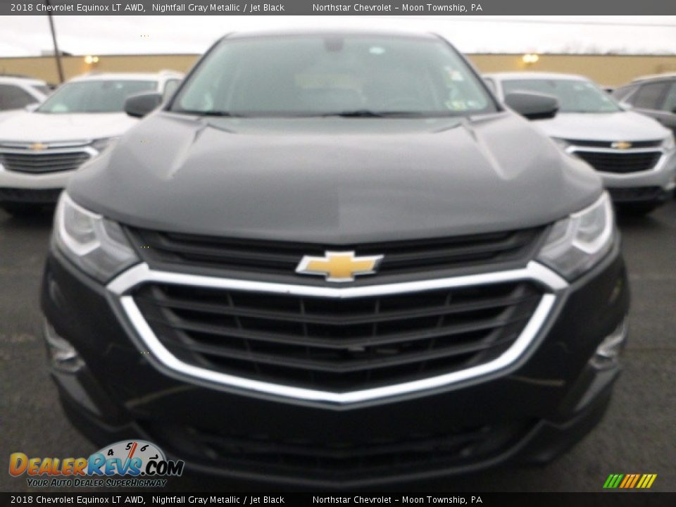 2018 Chevrolet Equinox LT AWD Nightfall Gray Metallic / Jet Black Photo #8