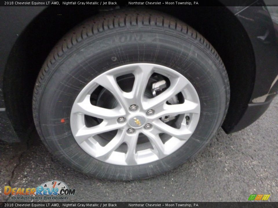 2018 Chevrolet Equinox LT AWD Nightfall Gray Metallic / Jet Black Photo #9