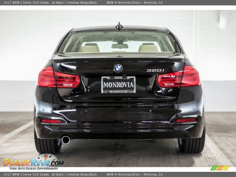 2017 BMW 3 Series 320i Sedan Jet Black / Venetian Beige/Black Photo #4