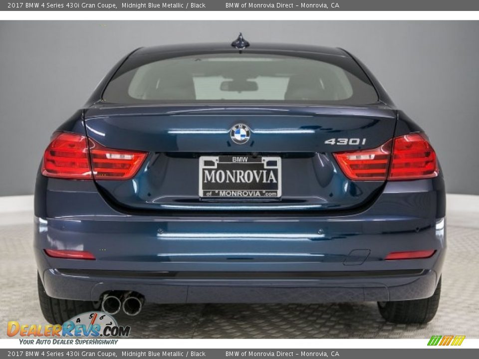 2017 BMW 4 Series 430i Gran Coupe Midnight Blue Metallic / Black Photo #4