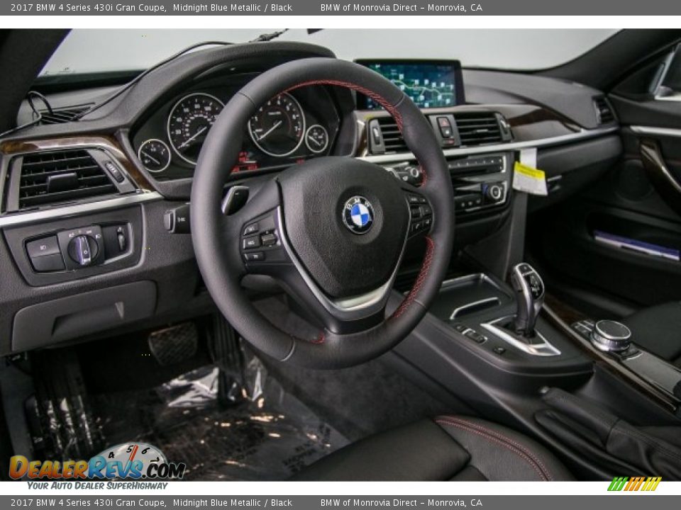 2017 BMW 4 Series 430i Gran Coupe Midnight Blue Metallic / Black Photo #6