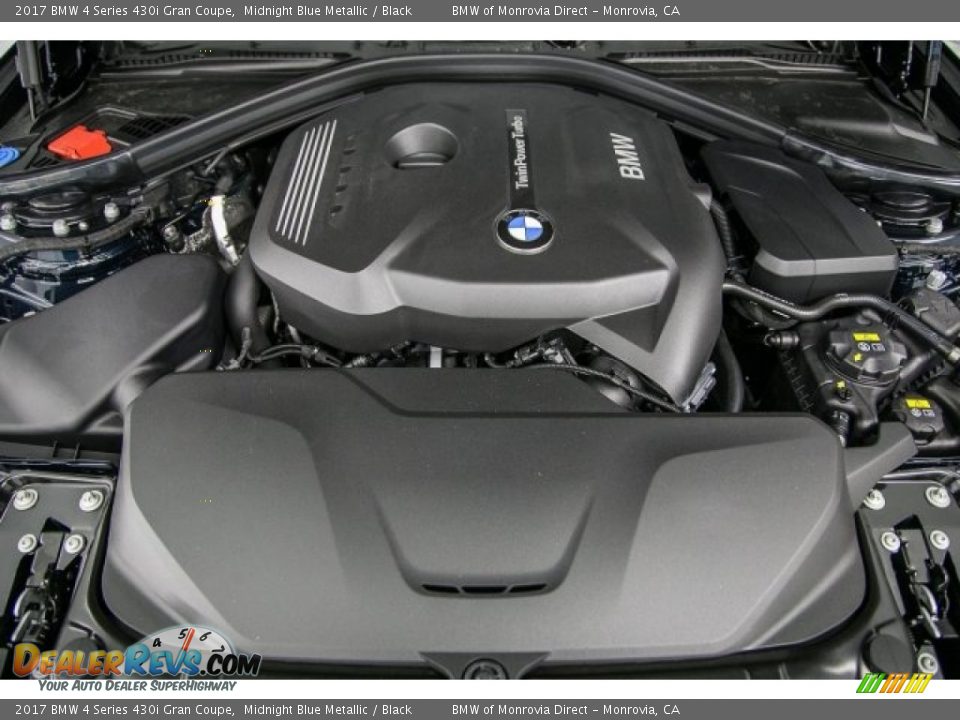 2017 BMW 4 Series 430i Gran Coupe Midnight Blue Metallic / Black Photo #8