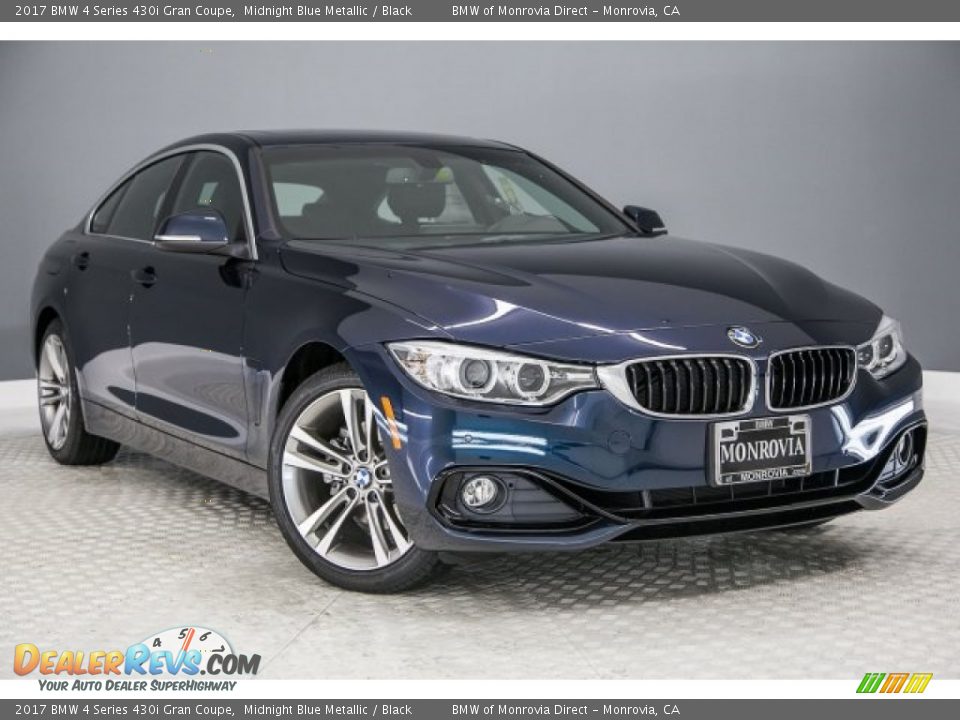 2017 BMW 4 Series 430i Gran Coupe Midnight Blue Metallic / Black Photo #12