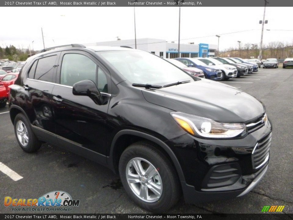 2017 Chevrolet Trax LT AWD Mosaic Black Metallic / Jet Black Photo #7
