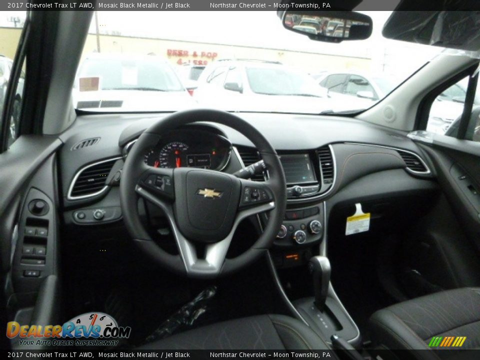 2017 Chevrolet Trax LT AWD Mosaic Black Metallic / Jet Black Photo #13