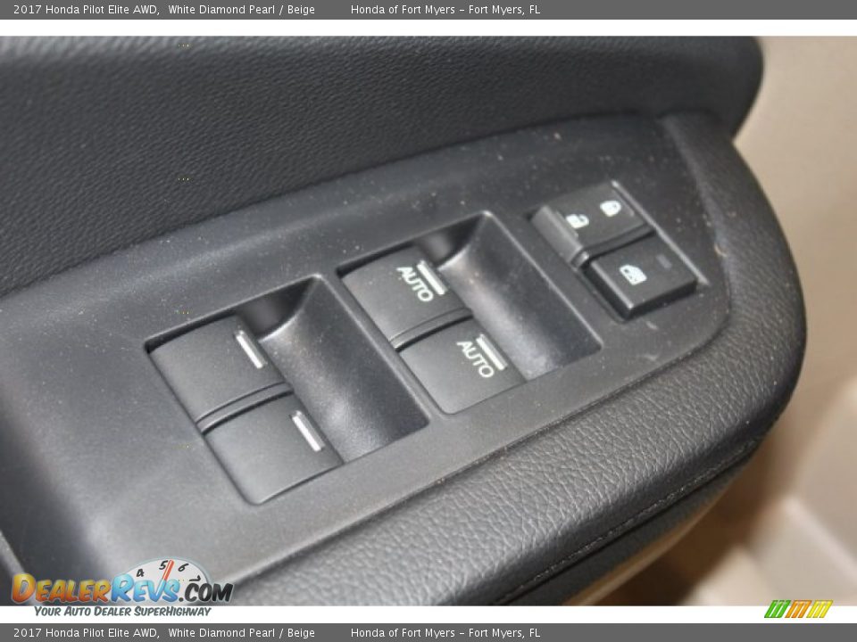 2017 Honda Pilot Elite AWD White Diamond Pearl / Beige Photo #8