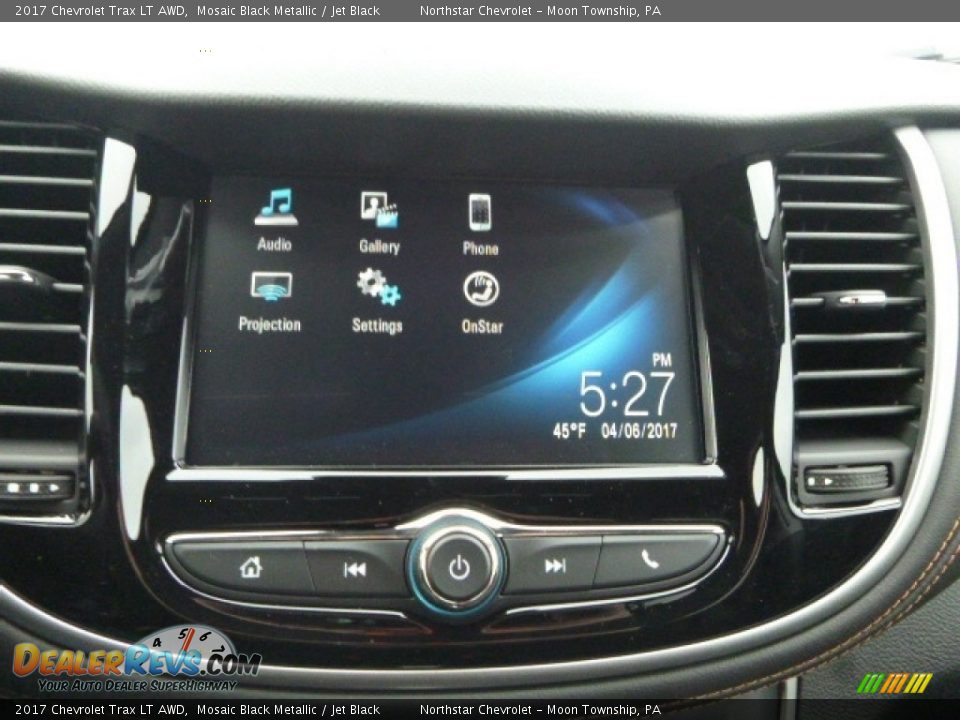 2017 Chevrolet Trax LT AWD Mosaic Black Metallic / Jet Black Photo #18