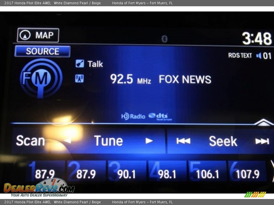 2017 Honda Pilot Elite AWD White Diamond Pearl / Beige Photo #20