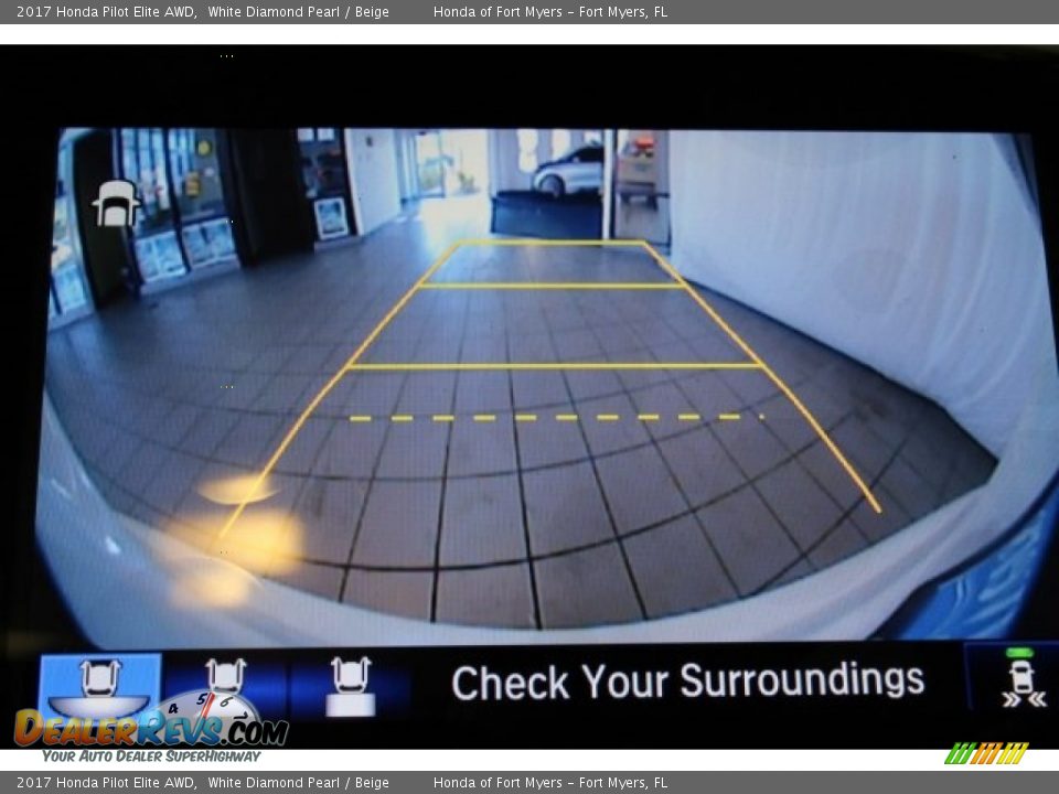 2017 Honda Pilot Elite AWD White Diamond Pearl / Beige Photo #22