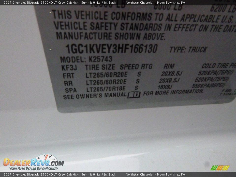 2017 Chevrolet Silverado 2500HD LT Crew Cab 4x4 Summit White / Jet Black Photo #18