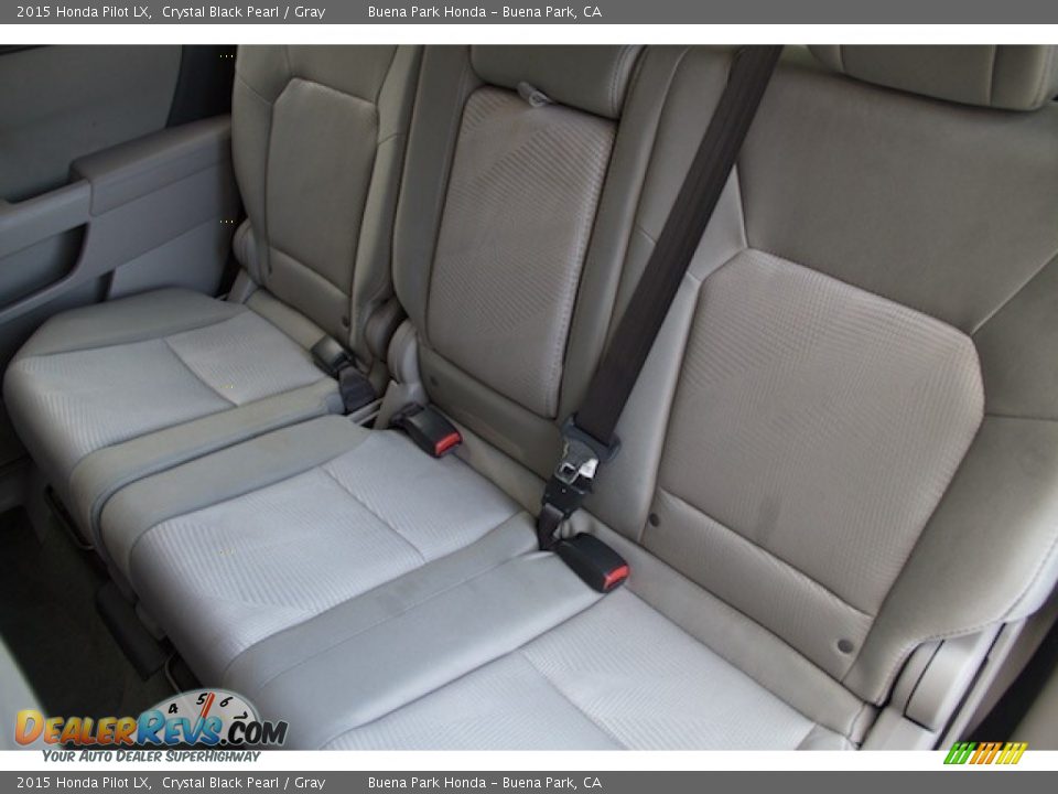 2015 Honda Pilot LX Crystal Black Pearl / Gray Photo #14