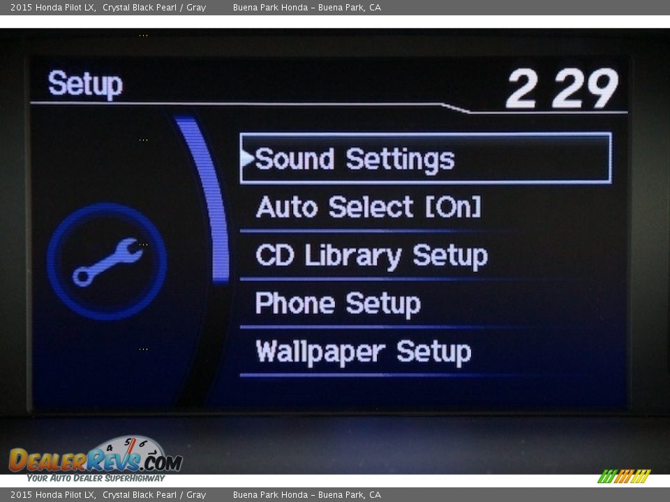 2015 Honda Pilot LX Crystal Black Pearl / Gray Photo #21