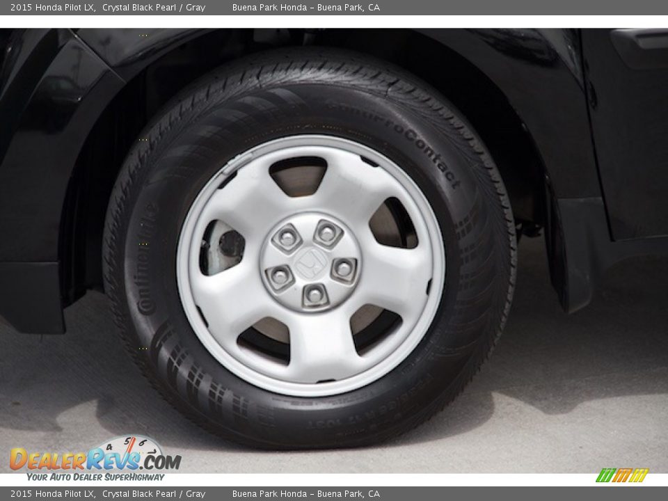 2015 Honda Pilot LX Crystal Black Pearl / Gray Photo #29
