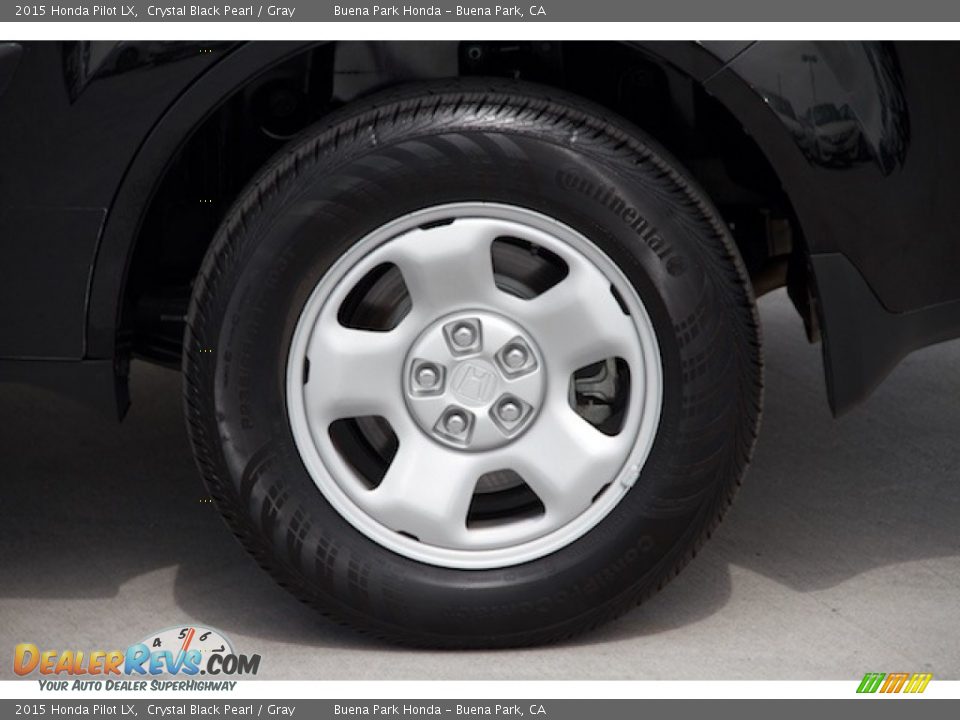 2015 Honda Pilot LX Crystal Black Pearl / Gray Photo #30