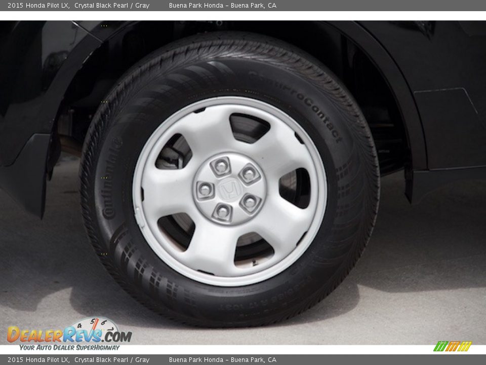 2015 Honda Pilot LX Crystal Black Pearl / Gray Photo #31