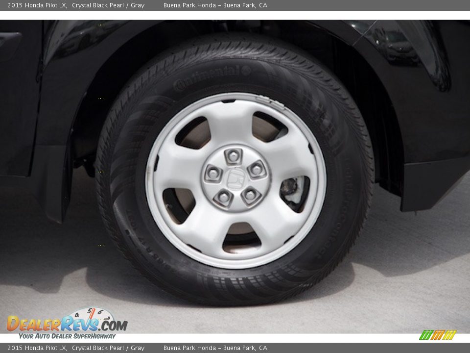 2015 Honda Pilot LX Crystal Black Pearl / Gray Photo #32