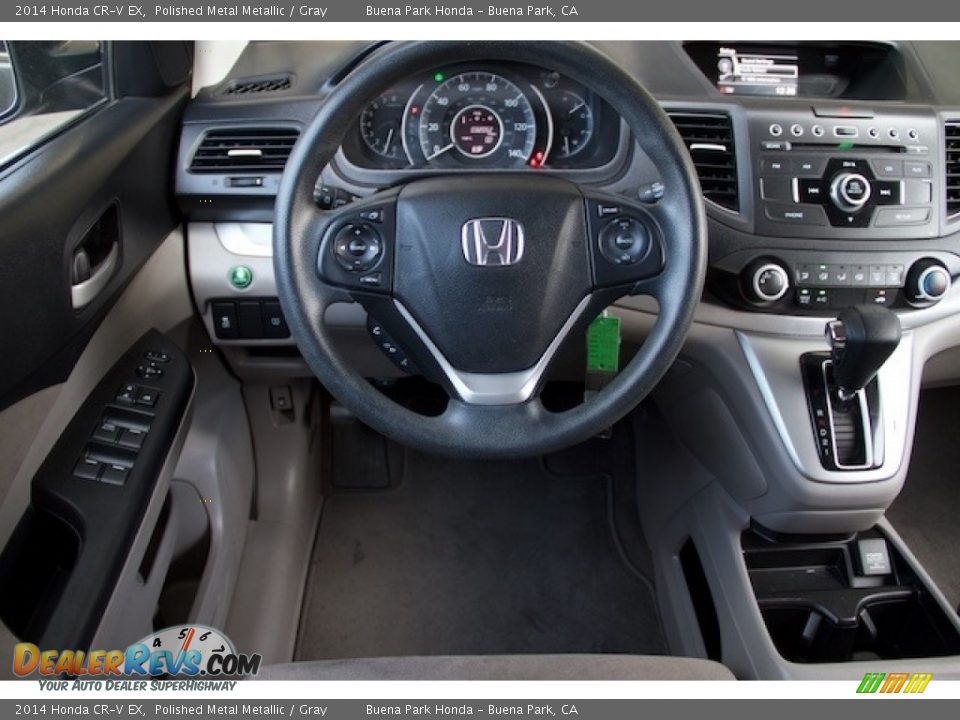 2014 Honda CR-V EX Polished Metal Metallic / Gray Photo #5