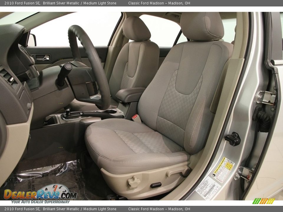 2010 Ford Fusion SE Brilliant Silver Metallic / Medium Light Stone Photo #7