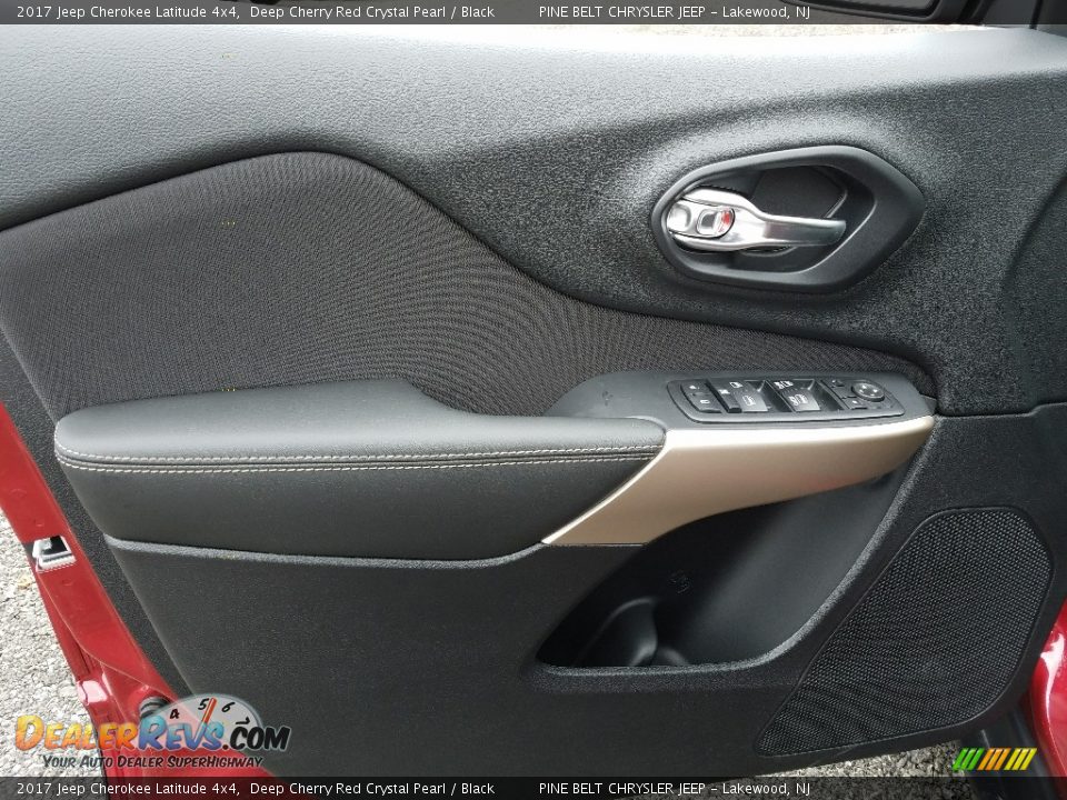 2017 Jeep Cherokee Latitude 4x4 Deep Cherry Red Crystal Pearl / Black Photo #6
