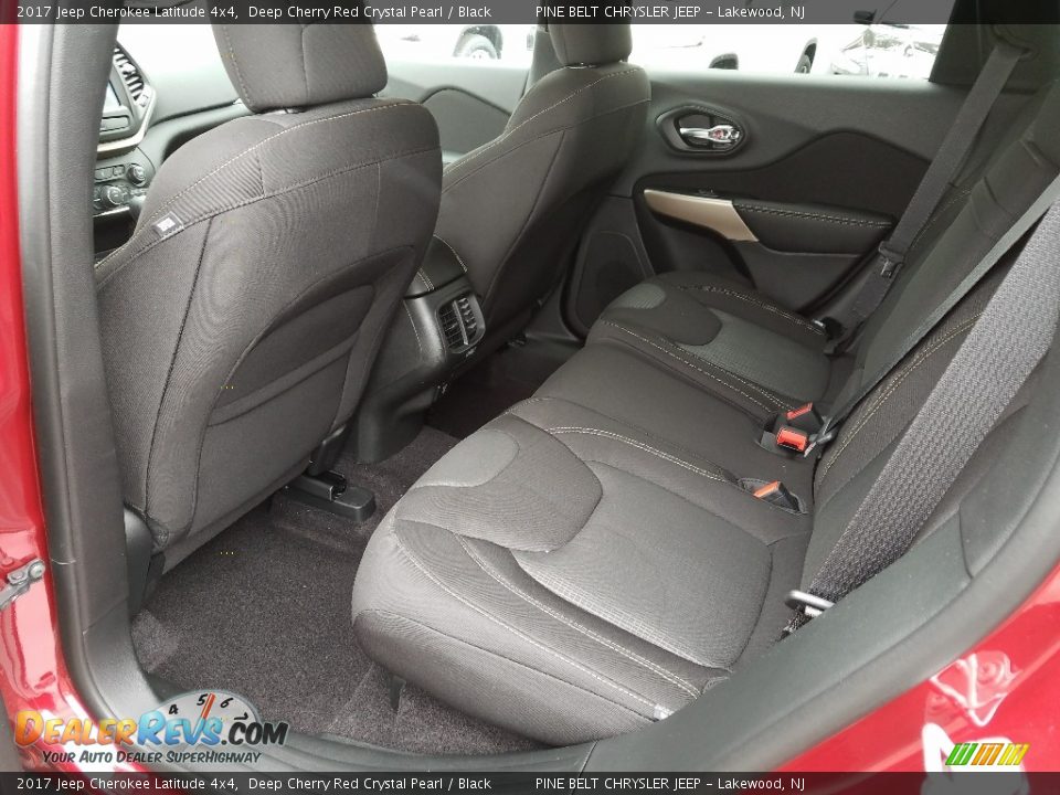 2017 Jeep Cherokee Latitude 4x4 Deep Cherry Red Crystal Pearl / Black Photo #8