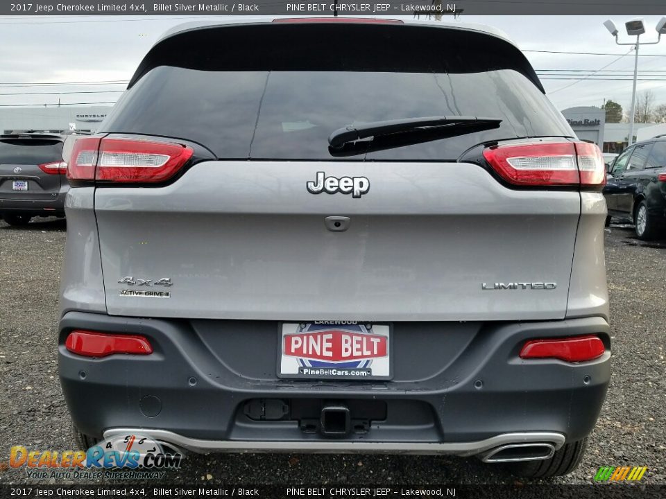 2017 Jeep Cherokee Limited 4x4 Billet Silver Metallic / Black Photo #5