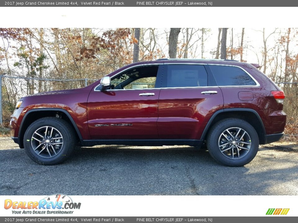 2017 Jeep Grand Cherokee Limited 4x4 Velvet Red Pearl / Black Photo #3
