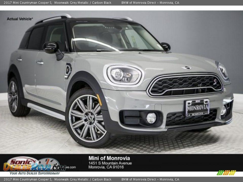 2017 Mini Countryman Cooper S Moonwalk Grey Metallic / Carbon Black Photo #1