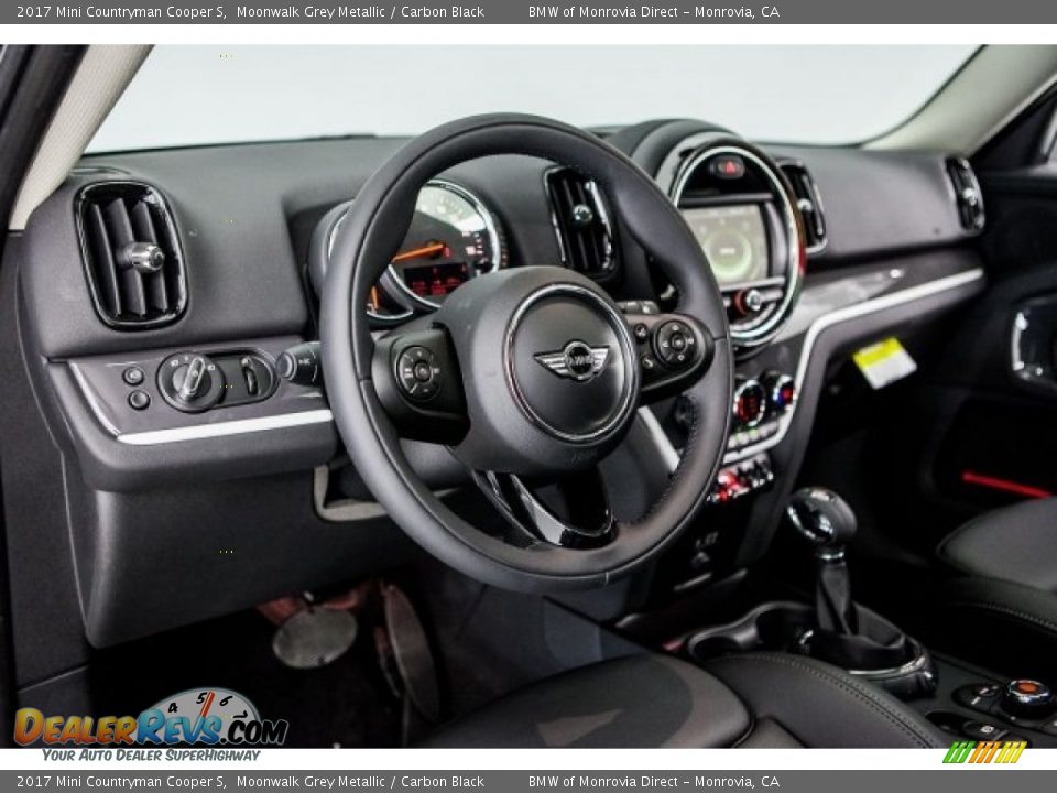 2017 Mini Countryman Cooper S Moonwalk Grey Metallic / Carbon Black Photo #5