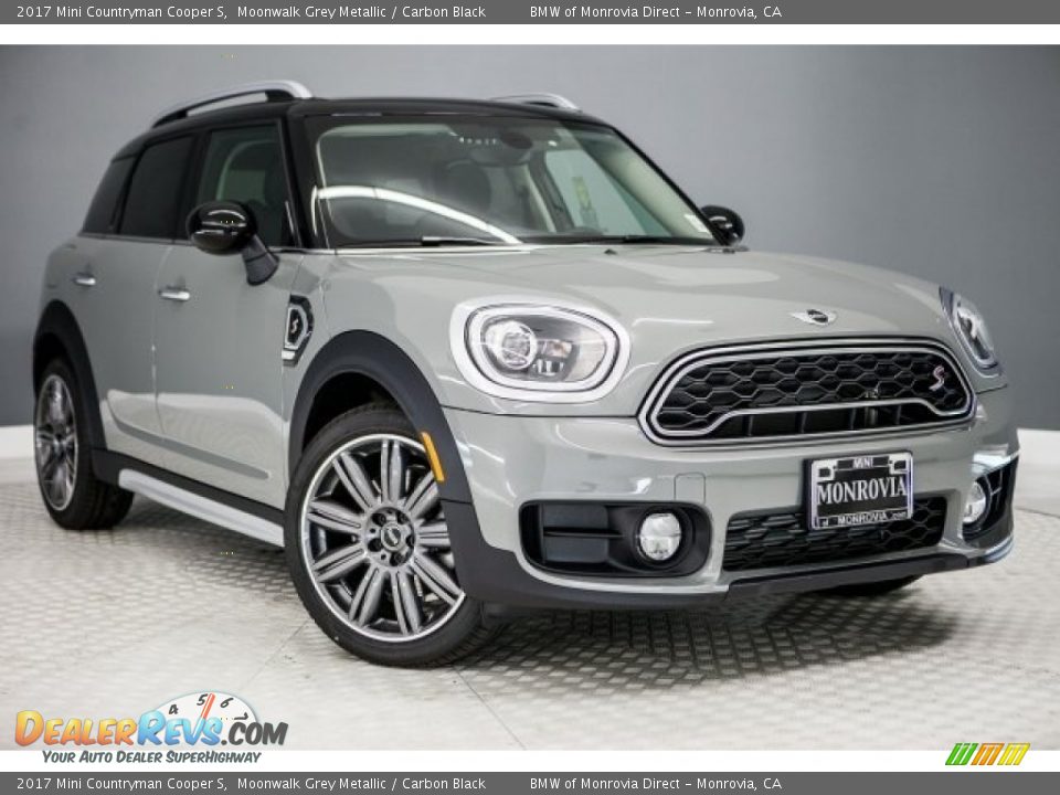 2017 Mini Countryman Cooper S Moonwalk Grey Metallic / Carbon Black Photo #12