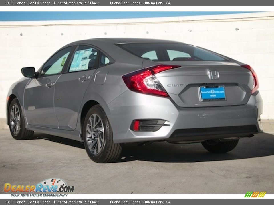 2017 Honda Civic EX Sedan Lunar Silver Metallic / Black Photo #2