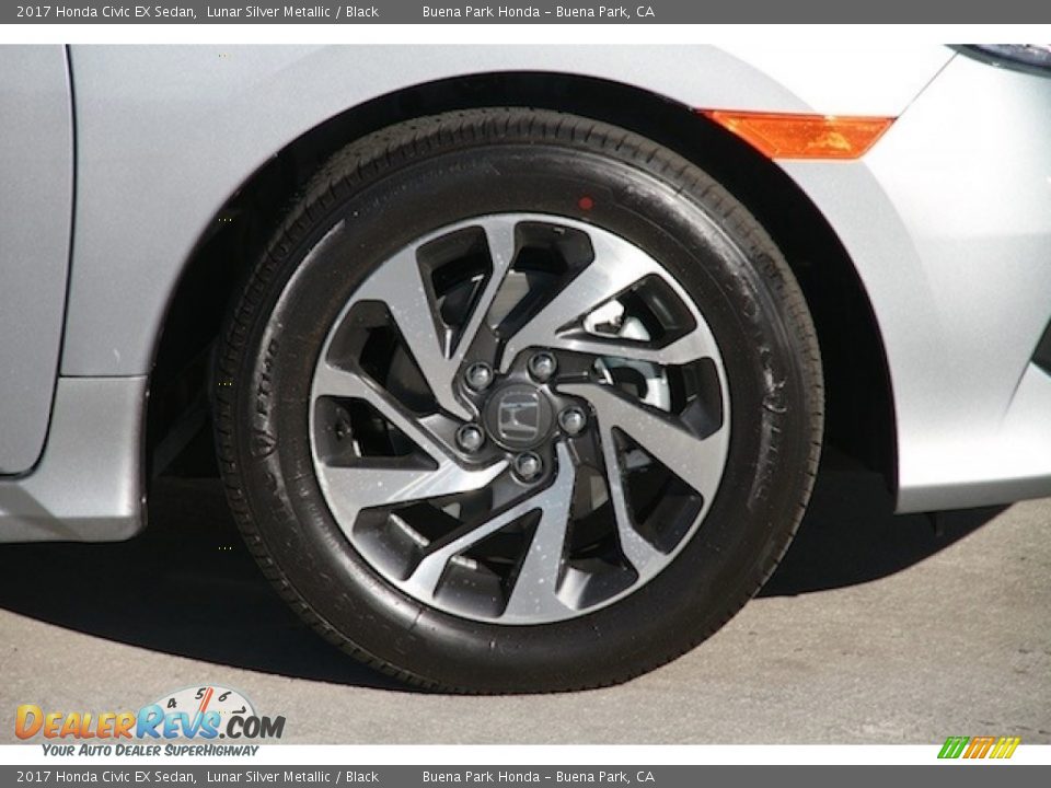 2017 Honda Civic EX Sedan Lunar Silver Metallic / Black Photo #5