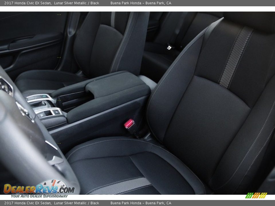2017 Honda Civic EX Sedan Lunar Silver Metallic / Black Photo #11