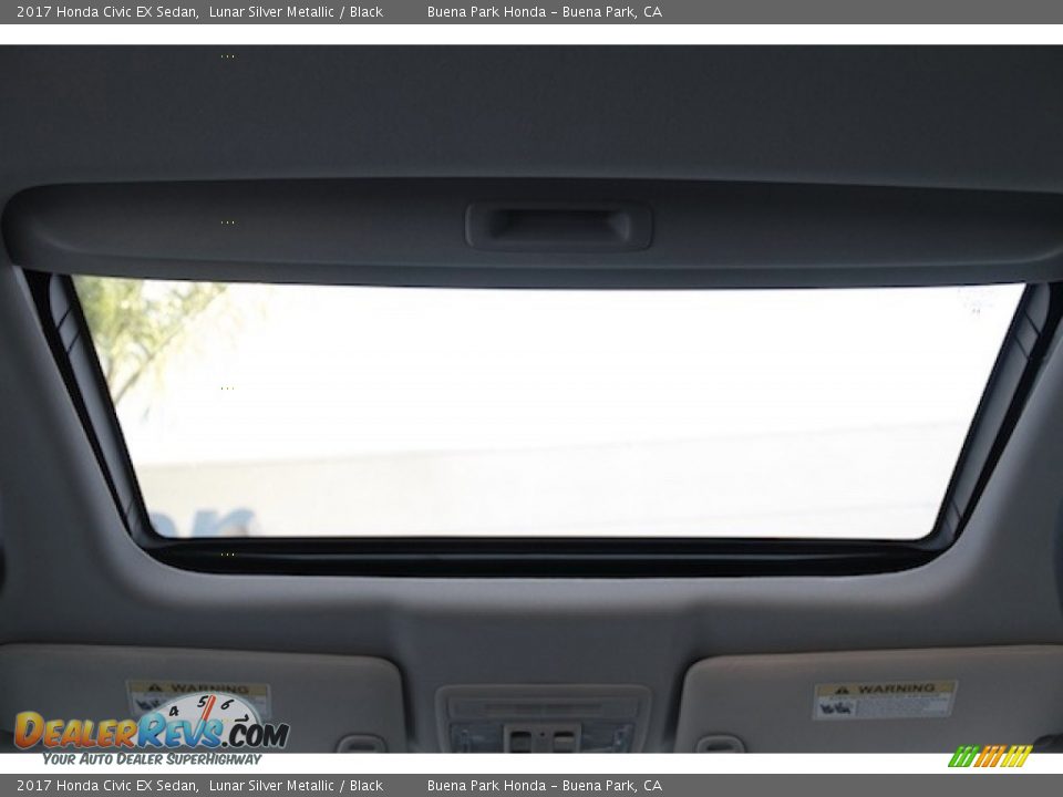 2017 Honda Civic EX Sedan Lunar Silver Metallic / Black Photo #14