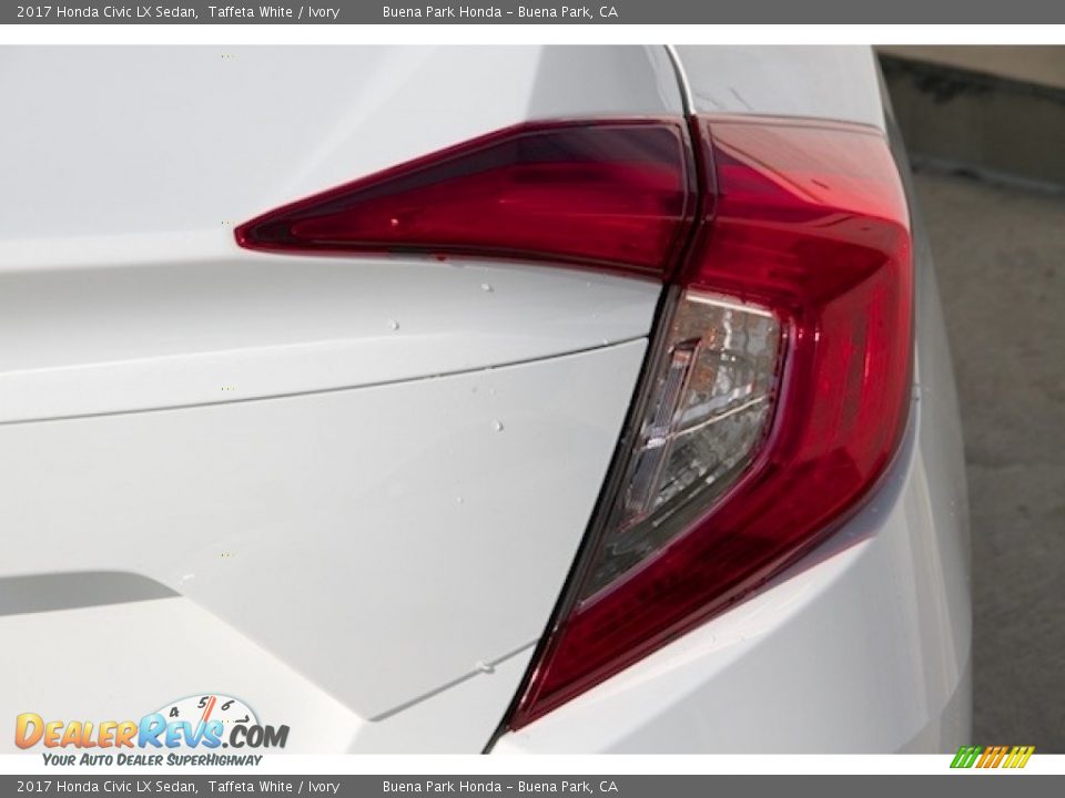 2017 Honda Civic LX Sedan Taffeta White / Ivory Photo #4