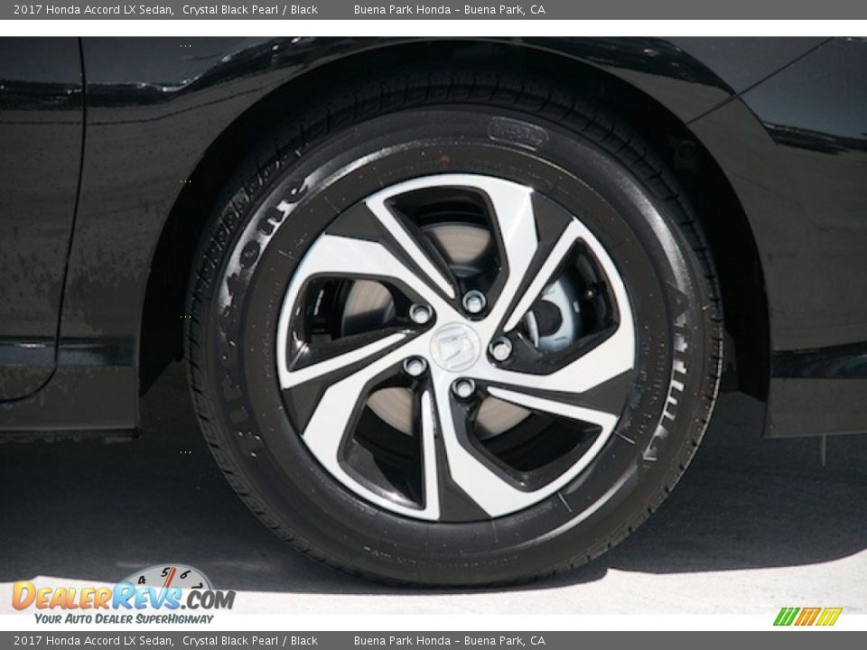 2017 Honda Accord LX Sedan Crystal Black Pearl / Black Photo #6