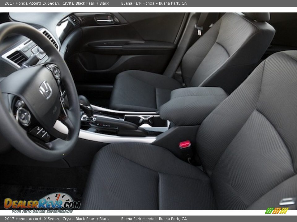 2017 Honda Accord LX Sedan Crystal Black Pearl / Black Photo #8