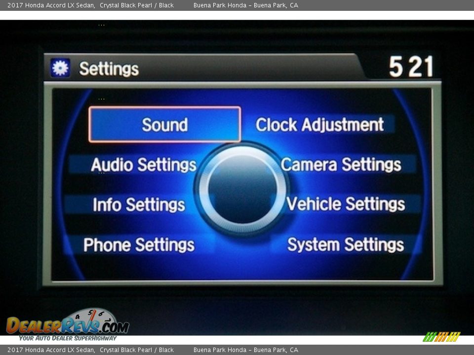 2017 Honda Accord LX Sedan Crystal Black Pearl / Black Photo #14