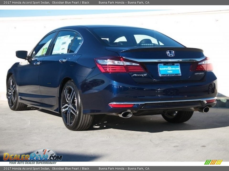 2017 Honda Accord Sport Sedan Obsidian Blue Pearl / Black Photo #2