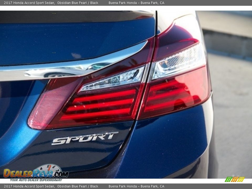 2017 Honda Accord Sport Sedan Obsidian Blue Pearl / Black Photo #3