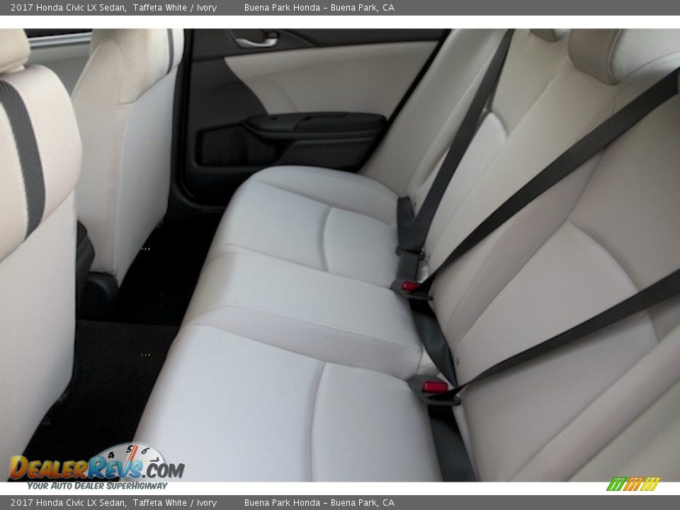 2017 Honda Civic LX Sedan Taffeta White / Ivory Photo #11
