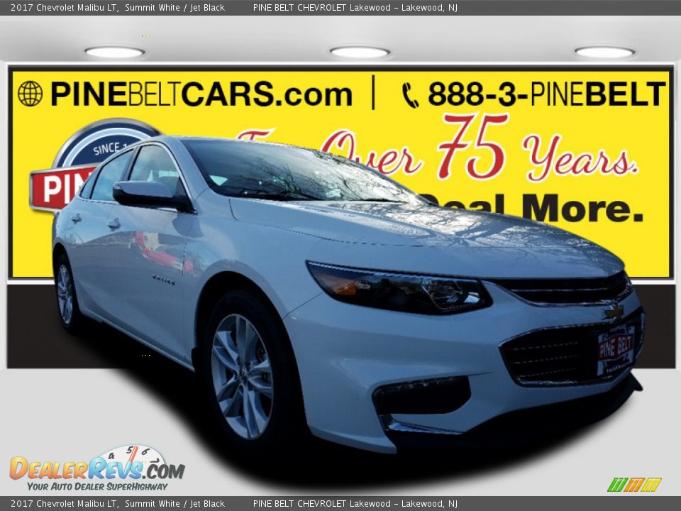 2017 Chevrolet Malibu LT Summit White / Jet Black Photo #1