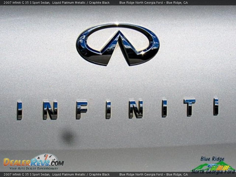 2007 Infiniti G 35 S Sport Sedan Liquid Platinum Metallic / Graphite Black Photo #36