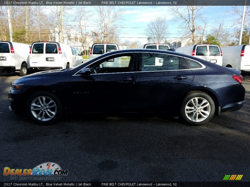 2017 Chevrolet Malibu LT Blue Velvet Metallic / Jet Black Photo #3