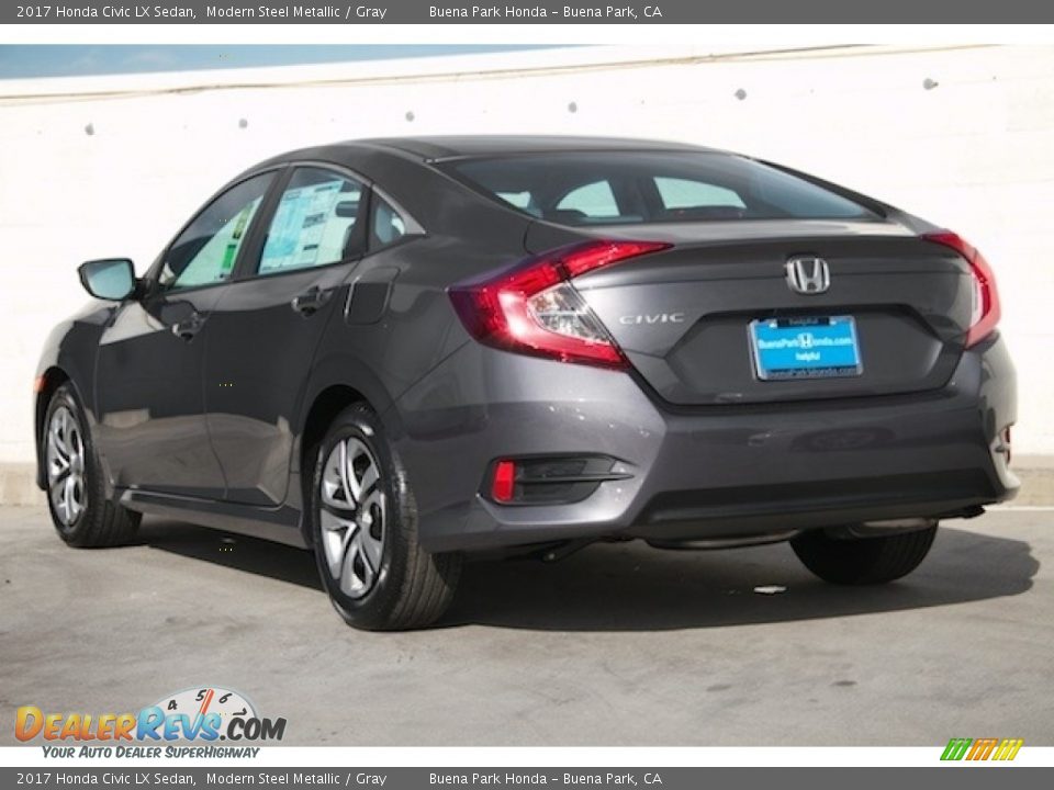 2017 Honda Civic LX Sedan Modern Steel Metallic / Gray Photo #2